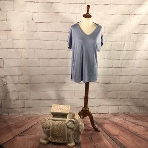 ORVIS V Neck Knit Tee